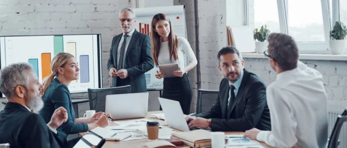 bussines people in meeting room