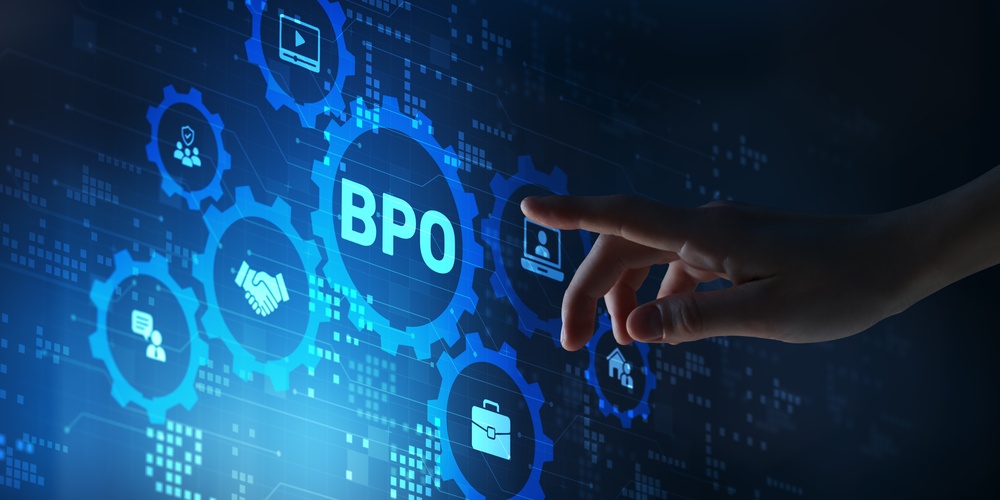 BPO marketing services represented by a digital business process outsourcing interface.