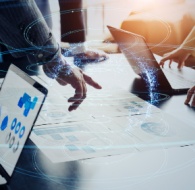 Business team in a meeting discussing plans, illustrating how BPO supercharges your marketing strategy through collaboration and expertise-1