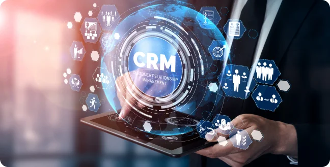 Customer relationship management graphic projection